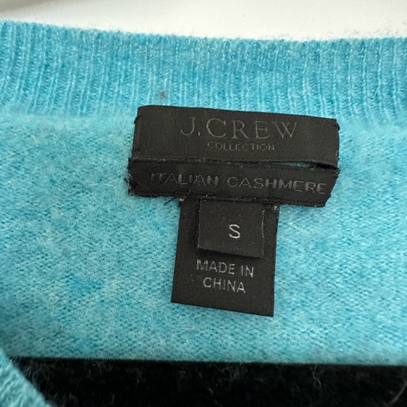 J. Crew Blue Cashmere Sweater - Picture 3 of 3